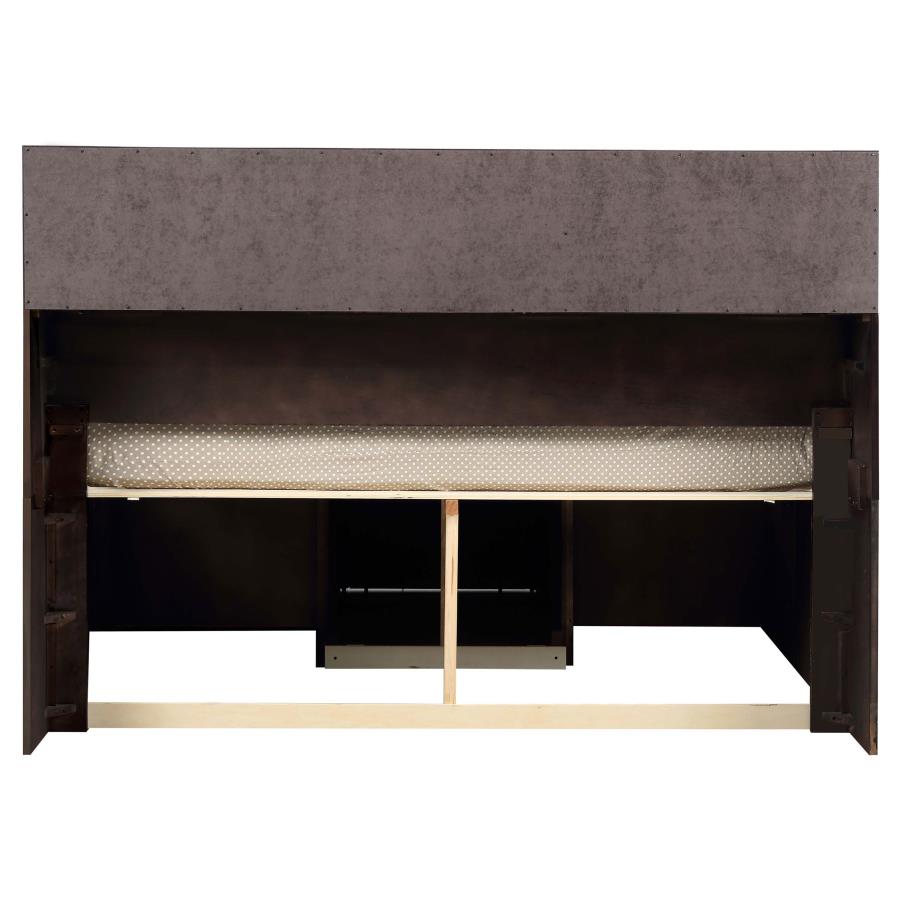 Phoenix Brown California King Storage Bed