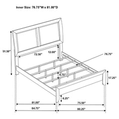 Briana Black Eastern King Bed