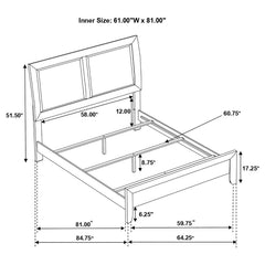 Briana Black Queen Bed