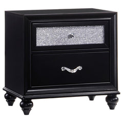Barzini Black Eastern King Bed 4 Pc Set