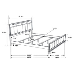 Barzini Black Eastern King Bed