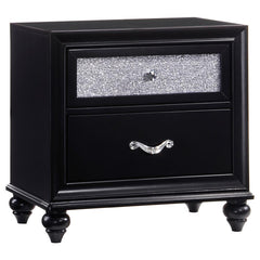 Barzini Black Nightstand