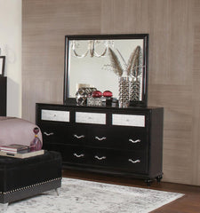 Barzini Black Dresser Mirror