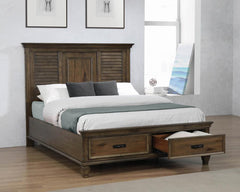 Franco Brown Eastern King Bed 4 Pc Set