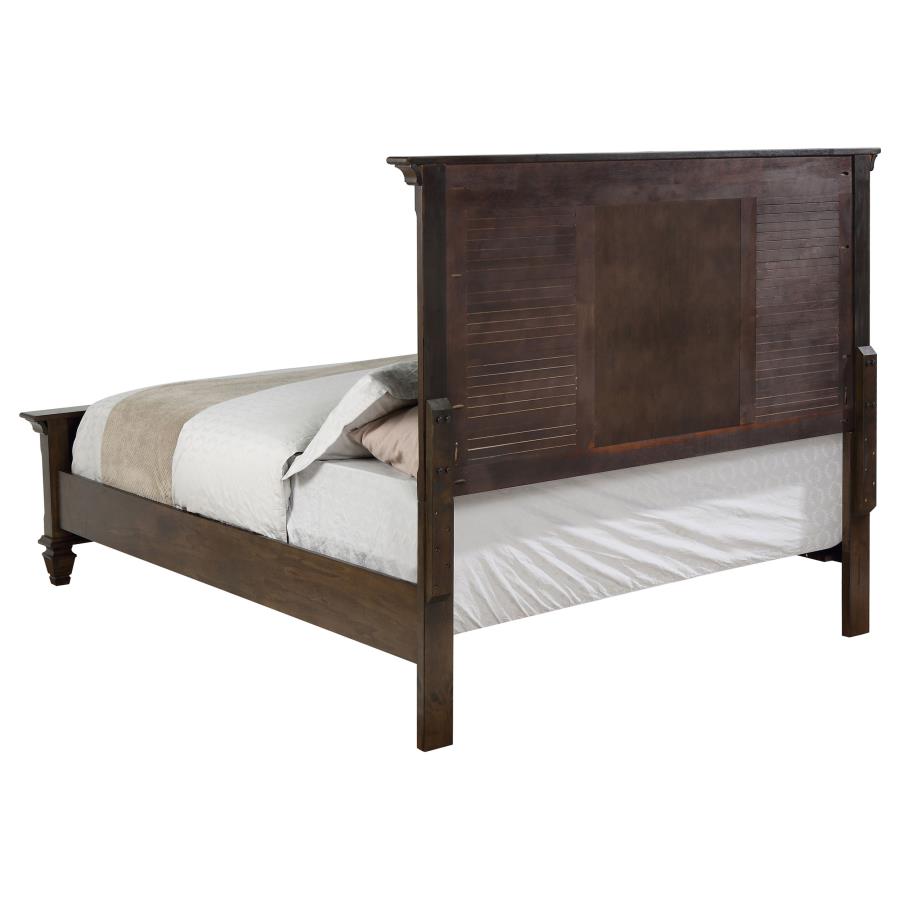 Franco Brown California King Bed 4 Pc Set
