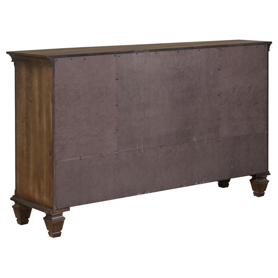 Franco Brown California King Bed 4 Pc Set