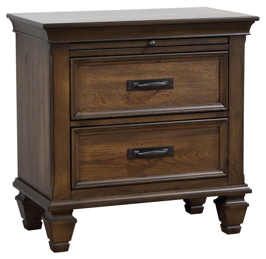 Franco Brown Queen Bed 5 Pc Set