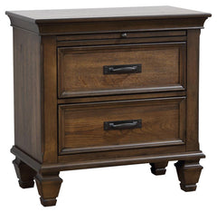 Franco Brown Queen Bed 5 Pc Set