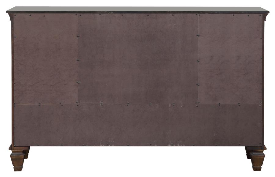 Devon Brown Queen Bed 5 Pc Set