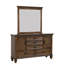 Franco Brown Queen Bed 5 Pc Set