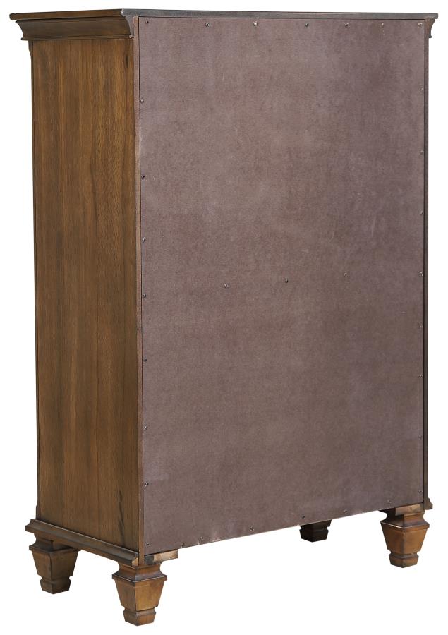 Devon Brown Queen Bed 5 Pc Set