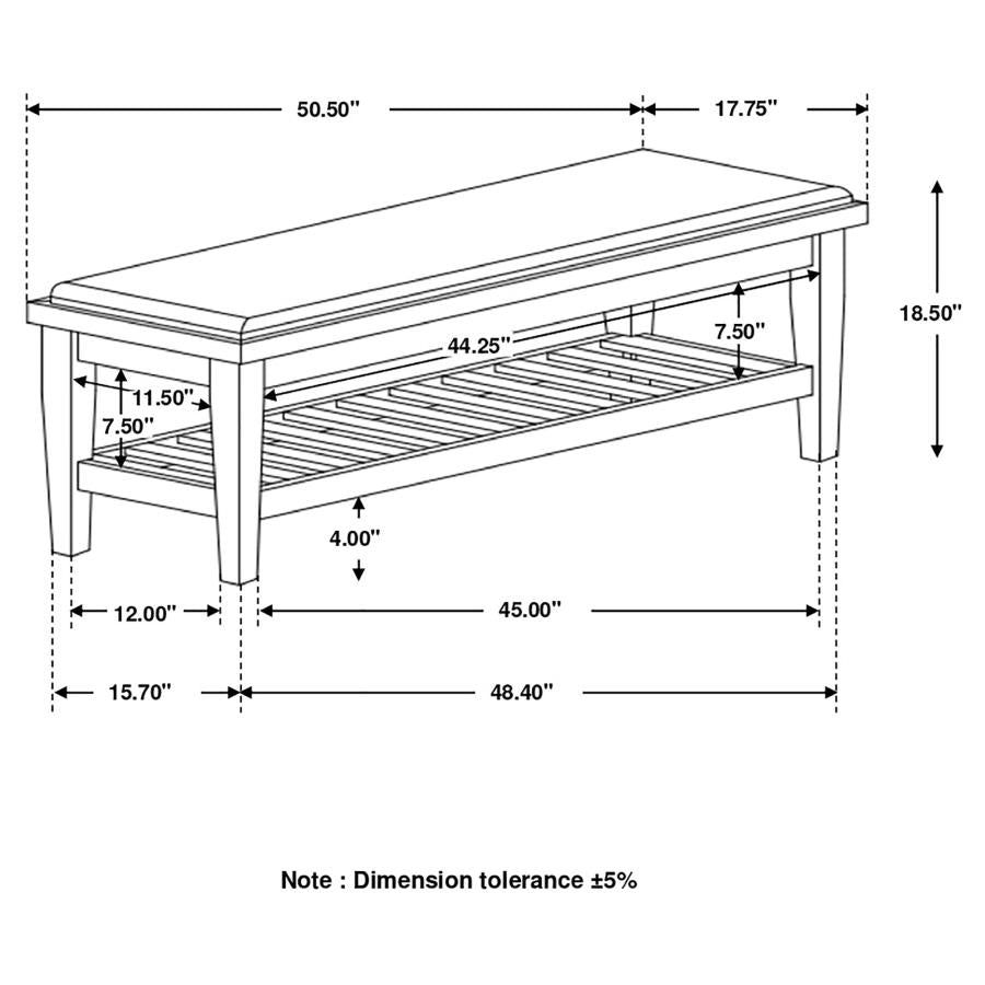 Franco Brown Bench