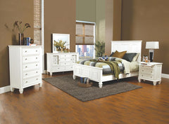 Sandy Beach Ivory Queen Bed 4 Pc Set