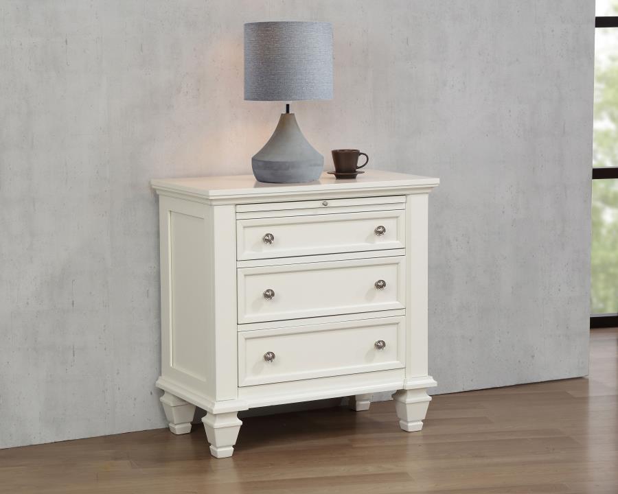 Sandy Beach Ivory Nightstand