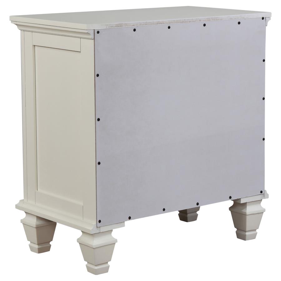 Sandy Beach Ivory Nightstand