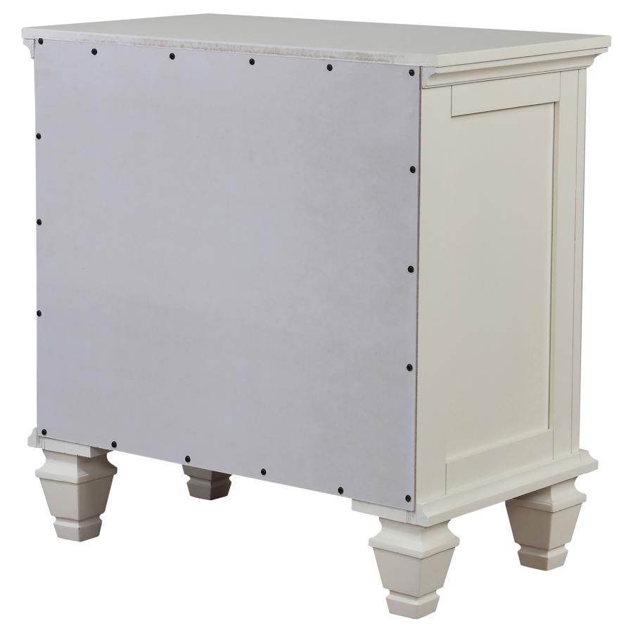 Sandy Beach Ivory Nightstand