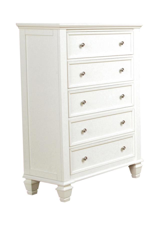 Sandy Beach Ivory Queen Bed 5 Pc Set