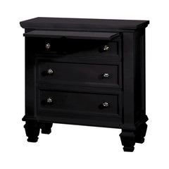 Sandy Beach Black Nightstand