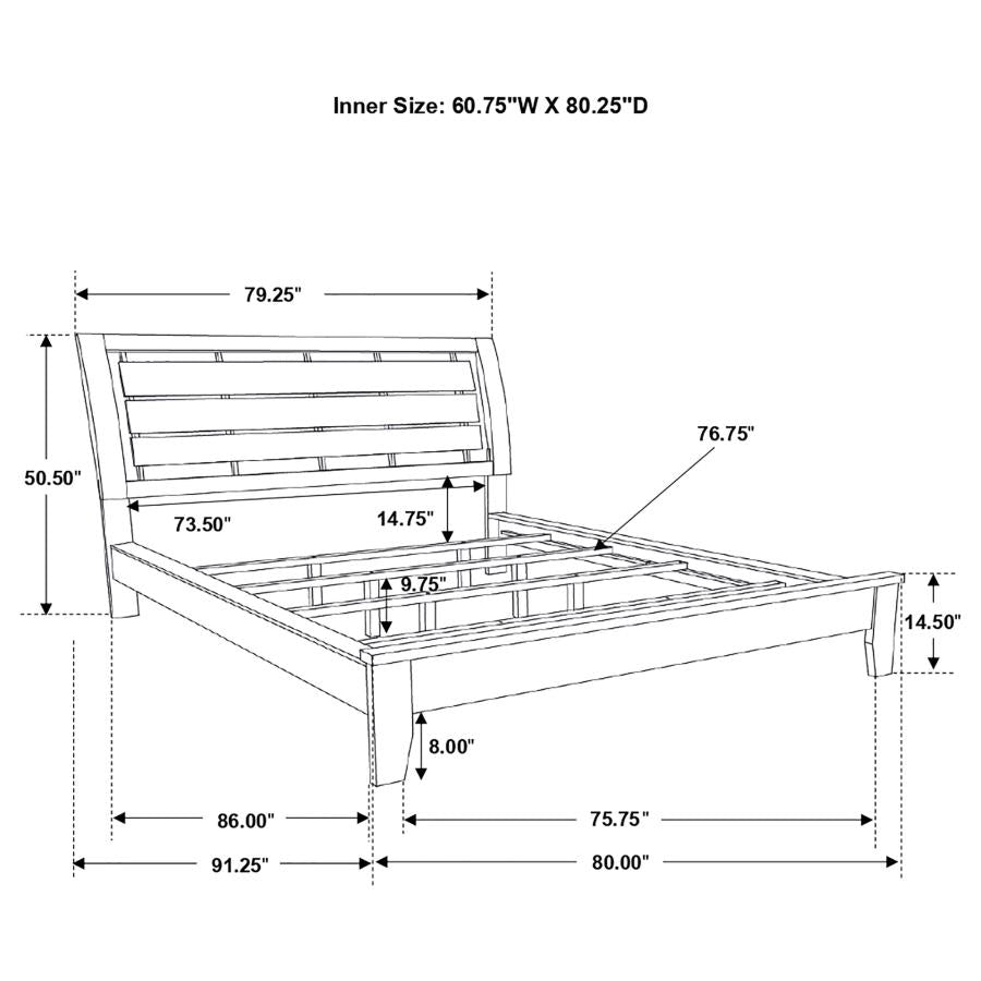 Serenity Brown California King Bed