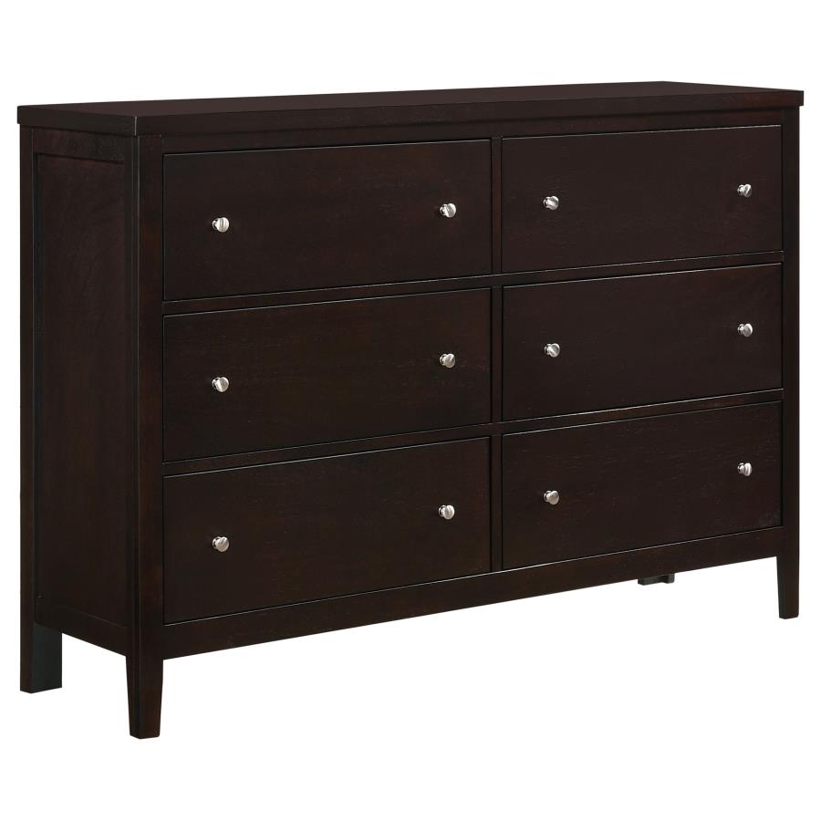 Carlton Brown Queen Bed 4 Pc Set