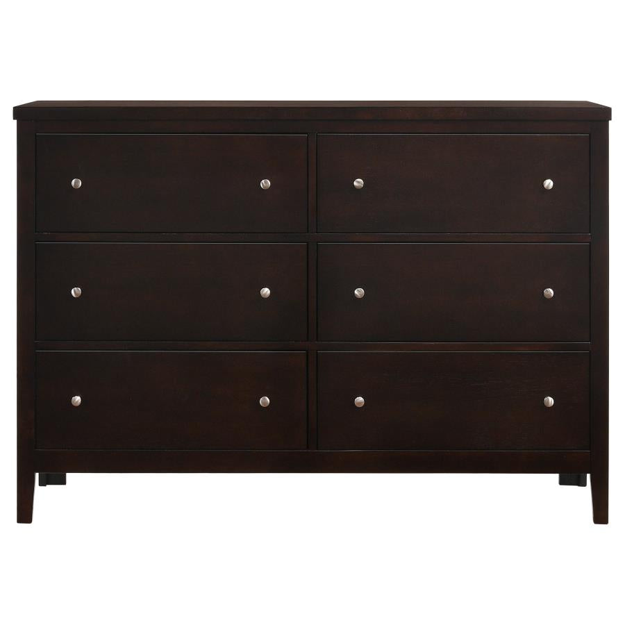 Carlton Brown Queen Bed 4 Pc Set