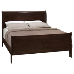 Louis Philippe Brown Full Bed