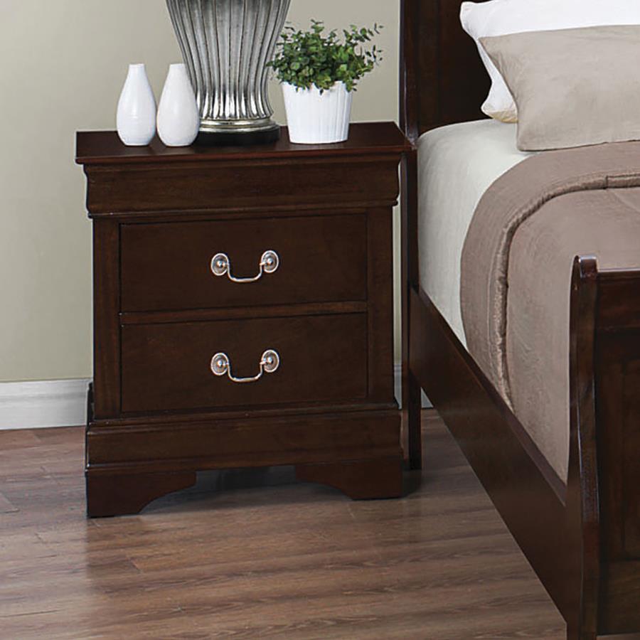 Louis Philippe Brown Nightstand