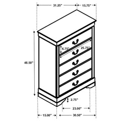 Louis Philippe Brown Chest