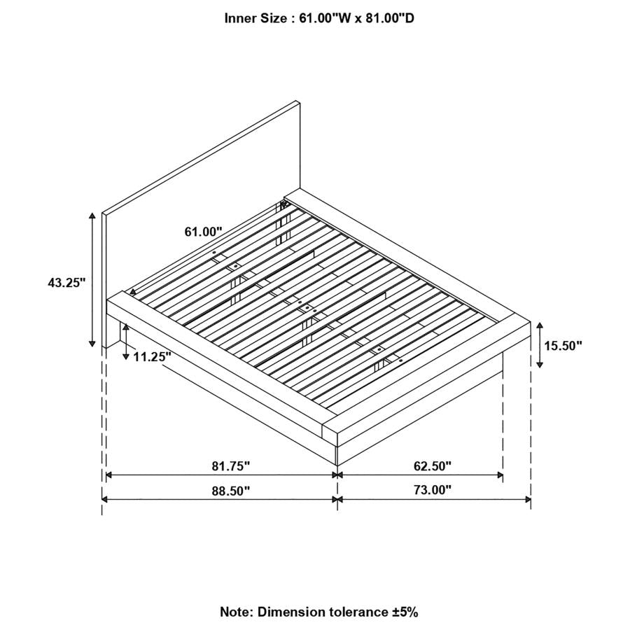 Jessica White Queen Bed