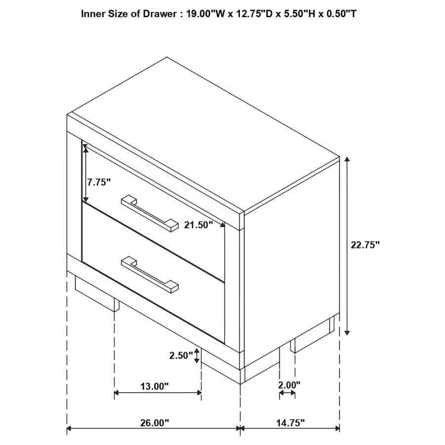 Jessica White Nightstand