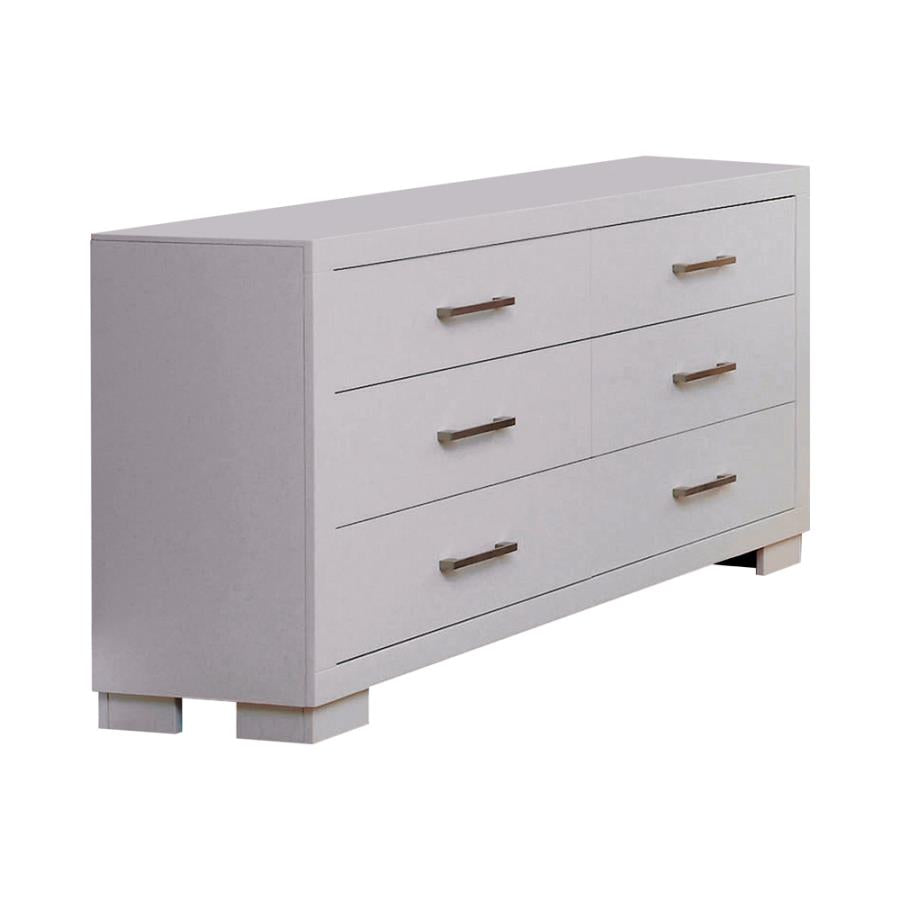 Jessica White Queen Bed 5 Pc Set