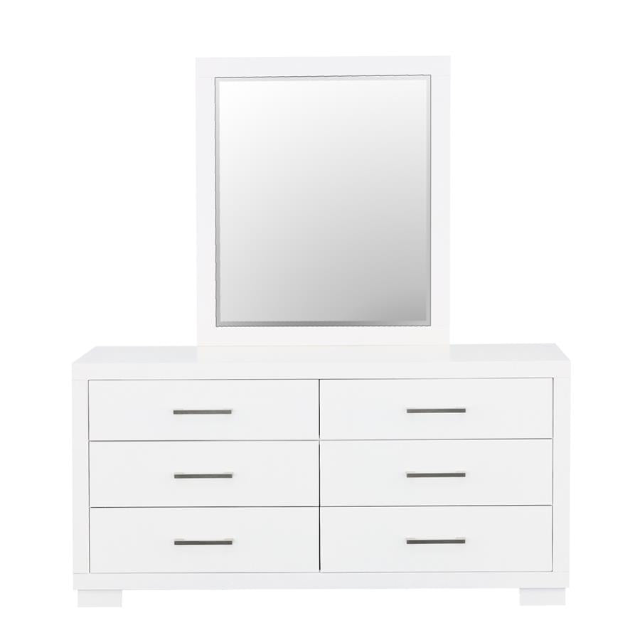Jessica White Dresser Mirror