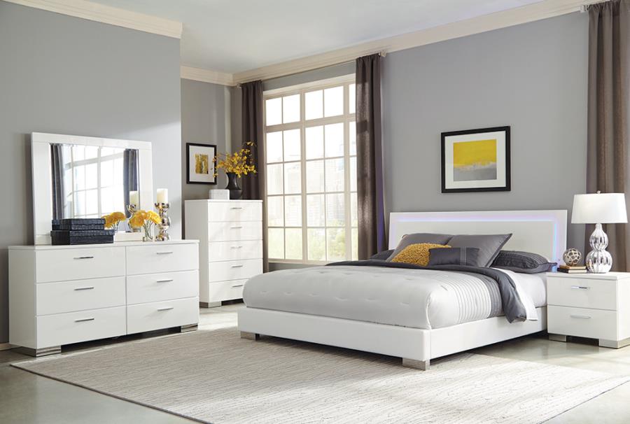 Felicity White Queen Bed