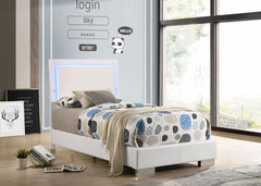 Felicity White Twin Bed