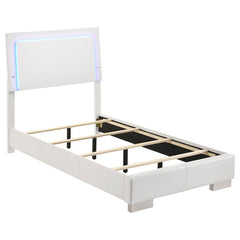 Felicity White Twin Bed