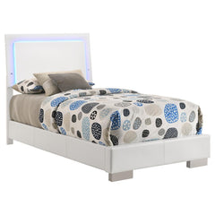 Felicity White Twin Bed