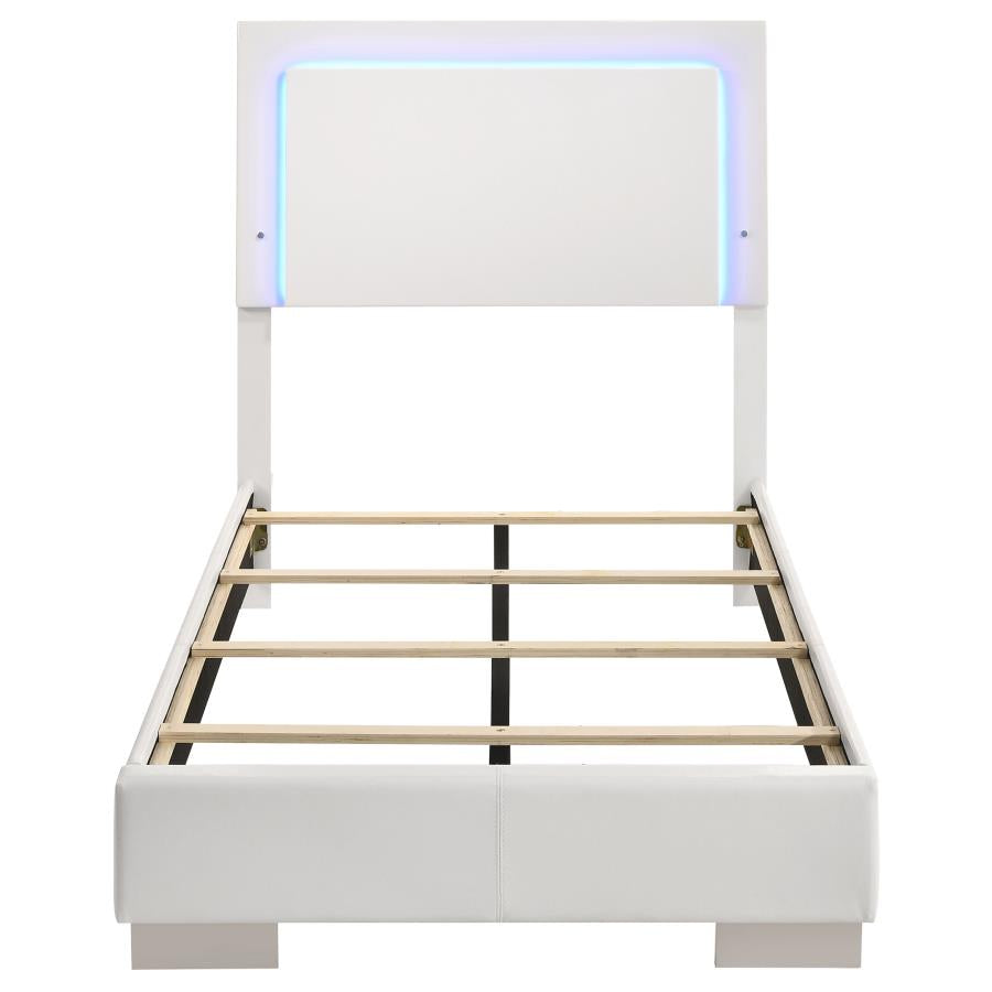 Felicity White Twin Bed