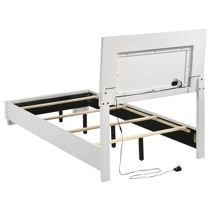 Felicity White Twin Bed