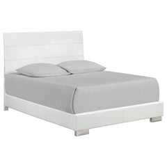 Felicity White Eastern King Bed 5 Pc Set