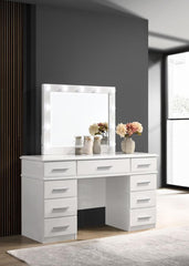 Felicity White Vanity Table & Mirror