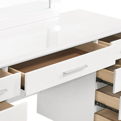 Felicity White Vanity Table & Mirror