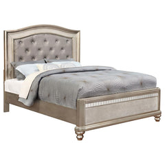 Bling Game Silver Queen Bed 4 Pc Set