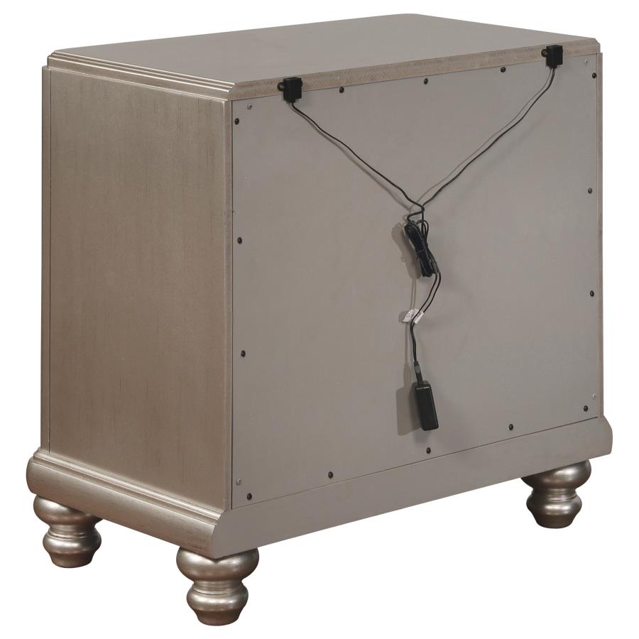 Bling Game Silver Queen Bed 5 Pc Set