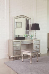 Bling Game Silver Vanity Mirror
