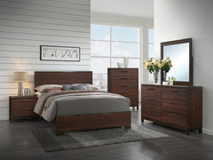 Edmonton Brown California King Bed 4 Pc Set