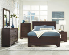 Kauffman Brown Eastern King Bed