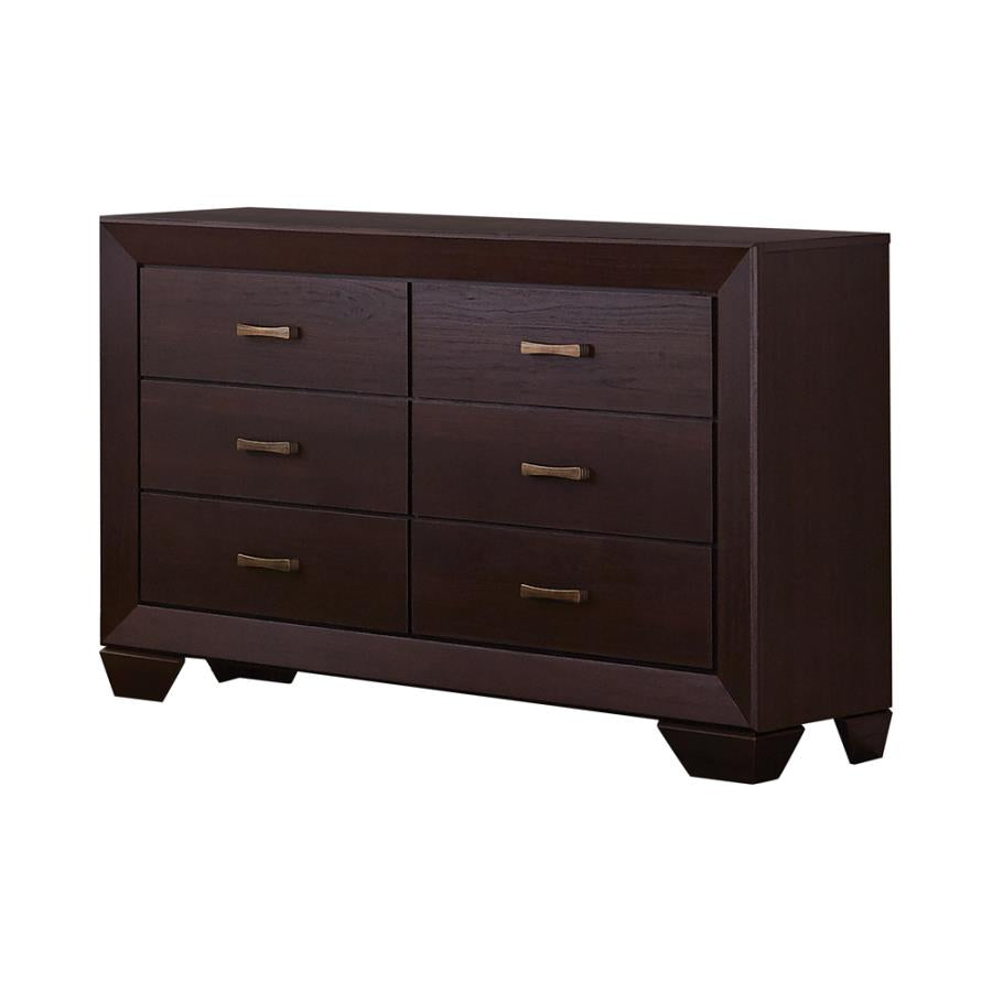 Kauffman Brown Queen Bed 5 Pc Set