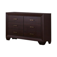 Kauffman Brown Queen Bed 5 Pc Set