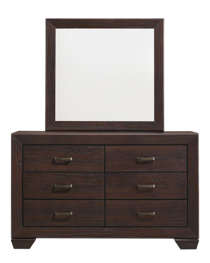 Kauffman Brown Queen Bed 5 Pc Set
