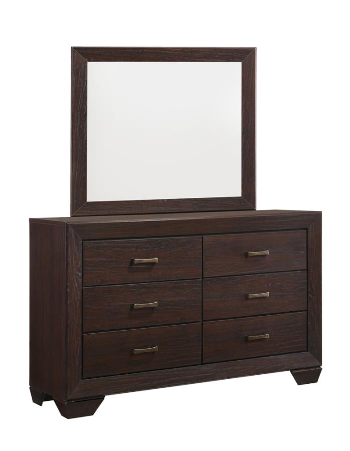 Kauffman Brown Dresser Mirror